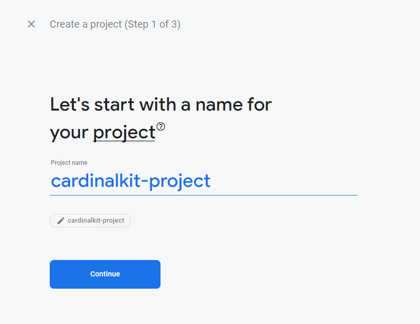 Add a new Firebase Project