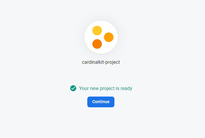 Your project is ready